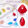   48Pcs 8 Colors Faceted Glass Pendants GLAA-PH0002-98-4