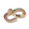 Rack Plating Brass Micro Pave Cubic Zirconia Twister Clasps KK-NH0002-18G-02-2
