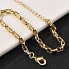 Brass Box Chain Bracelets for Women Men BJEW-F494-02G-5