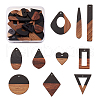 Resin & Walnut Wood Pendants RESI-TA0001-12-33