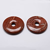 Natural Red Jasper Pendants G-G647-36-2