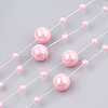 ABS Plastic Imitation Pearl Beaded Trim Garland Strand AJEW-S071-01D-1