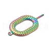 Ion Plating(IP) 304 Stainless Steel Pendants STAS-B032-19MC-3