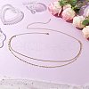 Brass Star Charm Double Layer Curb Waist Chains for Women NJEW-C00040-1