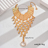 Luxurious Flower Zinc Alloy Hollow Out Finger Ring Bracelets for Women UC0220-2