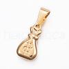 304 Stainless Steel Pendants STAS-H372-35G-2