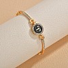 12 Constellations Golden Alloy Rhinestone Bangles for Women WG283F1-02-1