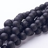 Natural Black Agate Beads Strands G-D543-12mm-1