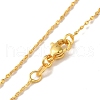 Rack Plating Brass Link Chain Necklaces NJEW-M217-02G-2