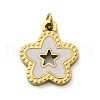 304 Stainless Steel Enamel Charms STAS-E550-71G-02-1