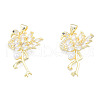 Brass Micro Pave Cubic Zirconia Pendants ZIRC-N039-272A-2