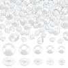   300Pcs 5 Style 1-Hole Resin Shank Buttons BUTT-PH0001-17-1