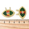 Brass Micro Pave Cubic Zirconia Pendants KK-F892-03G-3