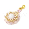 Natural Mashan Jade(Dyed & Heated) Pendants PALLOY-MZ00253-02-3