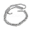 Electroplate Synthetic Magnetic Hematite Beads Strands G-A263-B01-02C-2