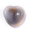 Mother's Day Gifts Natural Grey Agate Heart Worry Stone for Reiki Balancing PW-WG62388-13-1