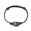 Adjustable Column 304 Stainless Steel & Korean Waxed Polyester Cord Beaded Bracelets for Women Men BJEW-JB10648-1