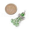 Handmade Glass Seed Beaded Angel Pendants PALLOY-MZ00497-3