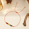 Vintage Minimalist Adjustable Natural Gemstone Bead Bracelets AX5833-2-1