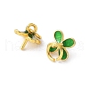 Brass Enamel Eye Pin Peg Bails KK-K399-13G-2