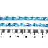 Electroplate Glass Beads Strands GLAA-Q101-03B-AB05-4