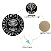 CREATCABIN 1Pc Chakra Gemstones Dowsing Pendulum Pendants FIND-CN0001-15F-3