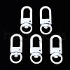 Spray Painted Eco-Friendly Alloy Swivel Snap Hooks Clasps PALLOY-T080-02M-NR-1