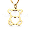 201 Stainless Steel Pendant Necklaces NJEW-T009-JN127-40-2-1