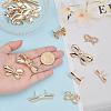 CHGCRAFT 20Pcs 10 Style Zinc Alloy Bag Decorative Buckle Clip FIND-CA0006-49-4