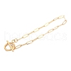 Ion Plating(IP) 304 Stainless Steel Paperclip Chain Bracelets BJEW-O186-02G-7