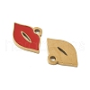 304 Stainless Steel Enamel Charms STAS-V015-43G-2