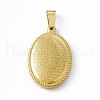 PVD Vacuum Plating 304 Stainless Steel Pendants STAS-P315-12B-G-2