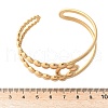 304 Stainless Steel Cuff Bangles for Women BJEW-U032-07G-3