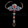 Fashion Alloy & Acrylic Rhinestone Flower Toe Ring Anklets for Beach Party WGAEED0-03-1