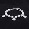 Vintage Stainless Steel Flat Rouud with St. Benedict Charm Bracelets RY1867-1