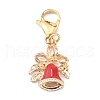 Christmas Theme Alloy Enamel Pendants HJEW-JM00427-02-1