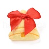 Christmas Bell Cotton & Non-Woven & Velvet Fabric Brooch JEWB-A003-10-1