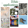 Unicraftale 200Pcs 4 Styles Brass Split Rings FIND-UN0016-24-6