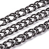 Aluminium Two Tone Rhombus Link Chains CHA-N004-05B-1