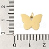 304 Stainless Steel Pendants STAS-U023-08G-3