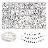 DIY Acrylic Letter Beads Stretch Bracelet Making Kits DIY-YW0011-62-1