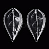 Transparent Glass Petal Beads GLAA-N001-16-2