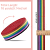 BENECREAT 10 Yards Candy Color Polycotton Ribbon OCOR-BC0006-96A-2
