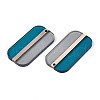 Transparent Resin & Wood Pendants RESI-T057-64A-2