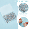 Unicraftale 80Pcs 8 Styles 304 Stainless Steel Wire Pendants STAS-UN0022-85-5