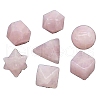 Natural Rose Quartz Mixed Shape Figurines Statues for Home Desk Decorations PW-WG17608-02-1