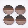 Tri-color Resin & Walnut Wood Pendants RESI-S358-78A-1