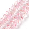 Transparent Glass Beads Strands LAMP-H061-01D-04-1