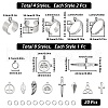 SUNNYCLUE DIY Charm Finger Ring Making Kit DIY-SC0023-60-2