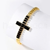 Elegant European and American Style Brass Leaf Link Chain Bracelets CY4061-2-3